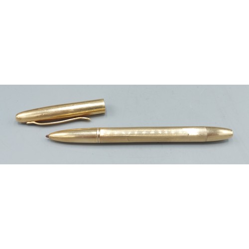 161 - A 14ct gold pen by Cartier, 28gms inclusive