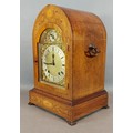 A 19th Century marquetry and shell inlaid dome shaped bracket clock by ...