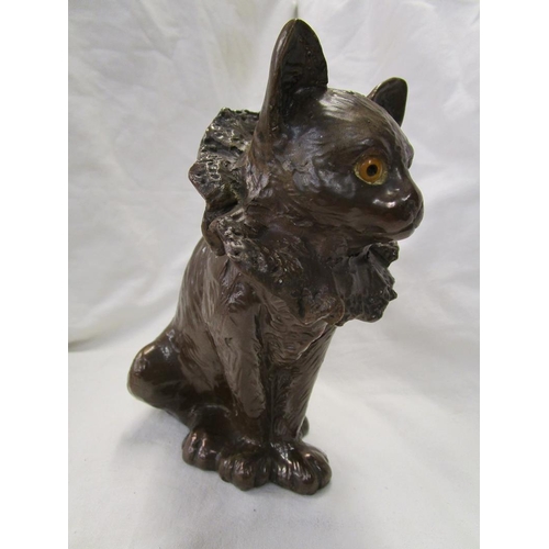 154 - 2 ceramic cats by Bretby