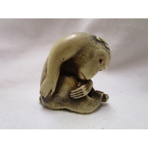 93 - Monkey netsuke (probably resin)