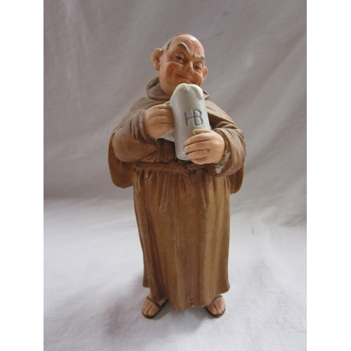 175 - Collection of monk figures and monk themed jug