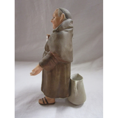 175 - Collection of monk figures and monk themed jug