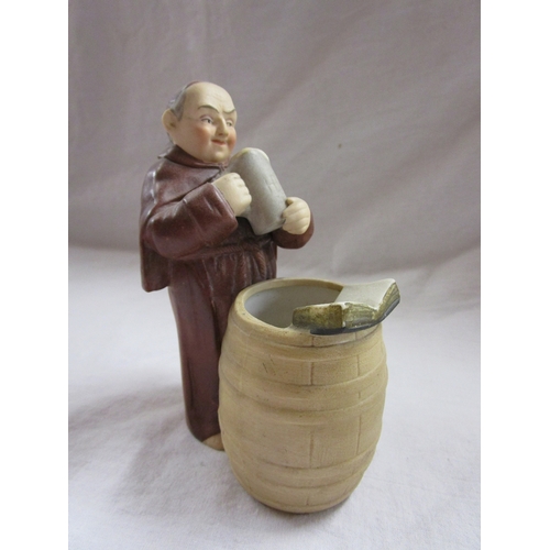 175 - Collection of monk figures and monk themed jug