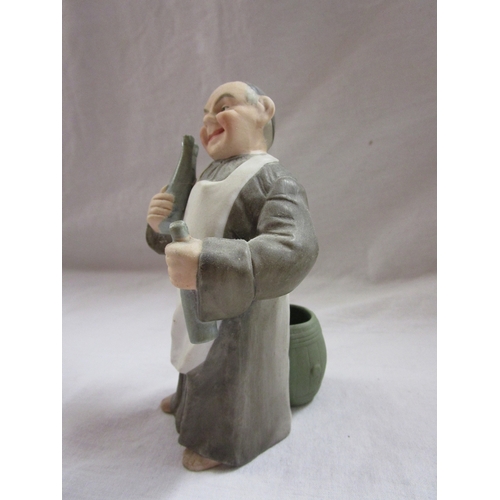 175 - Collection of monk figures and monk themed jug