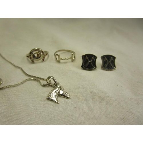 6 - Collection of equestrian themed jewellery