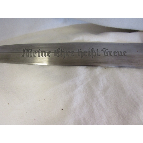 119 - SS Nazi dagger marked Herman Hann
