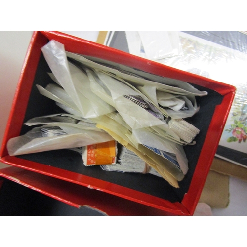 142 - Large glory box of stamps to include mint decimal and albums