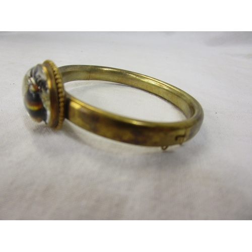 123 - Bangle set with bumble bee motif