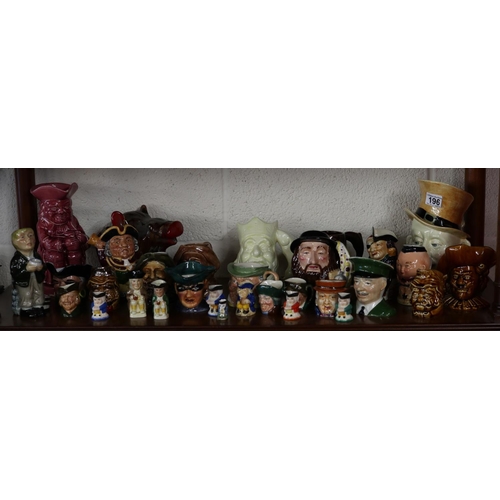 196 - Collection of Toby jugs etc