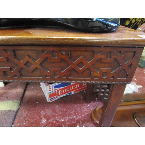 218 - Chinese Chippendale style hall table