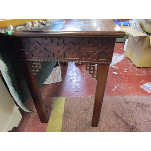 218 - Chinese Chippendale style hall table