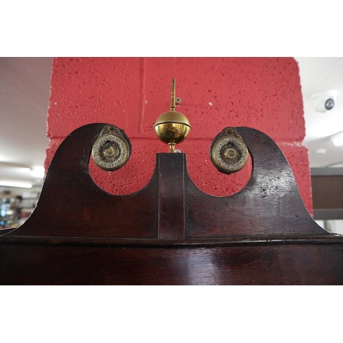 310 - Oak long case clock