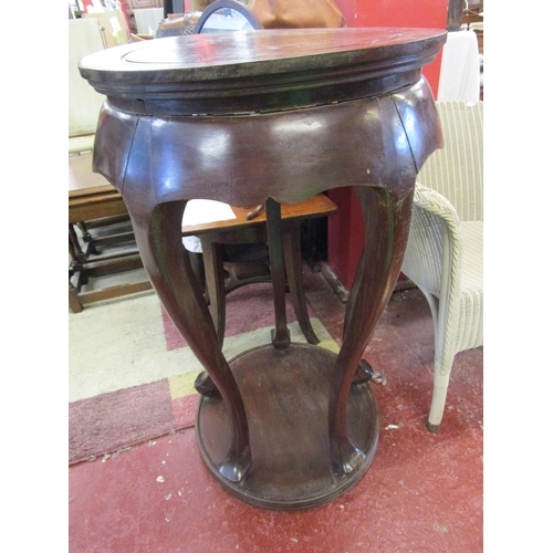 374 - Large Chinese rosewood fish bowl/jardiniere stand - Approx H: 86cm