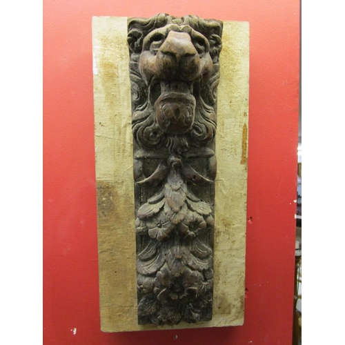 375 - Early carved panels depicting lions