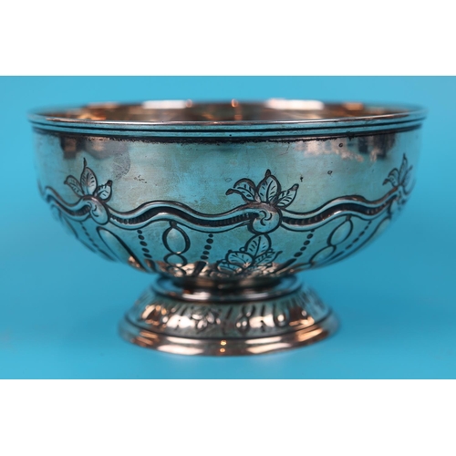 4 - Hallmarked silver bowl - Approx weight: 350g