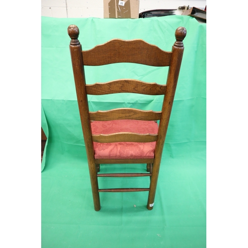 426 - Set of 10 oak framed dining chairs to include 2 carvers