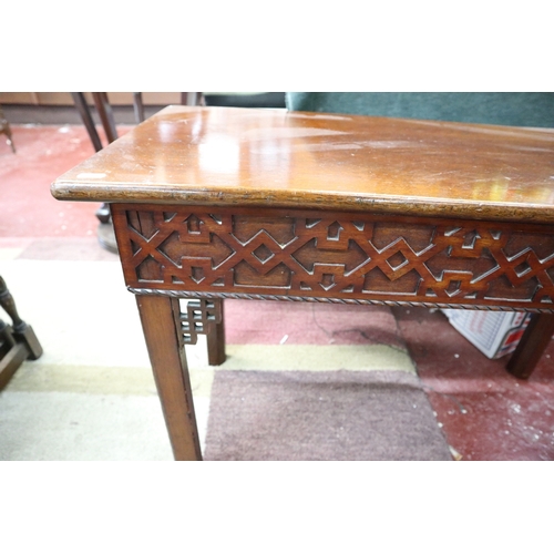 218 - Chinese Chippendale style hall table