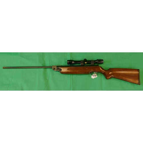 110 - Weihrauch .22 air rifle with scope