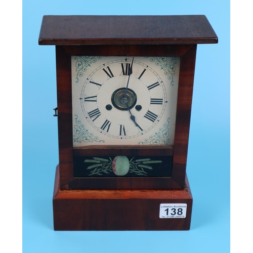 138 - Restored American shelf clock