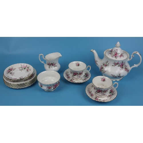 153 - Part Tea service - Royal Albert - Lavender Rose