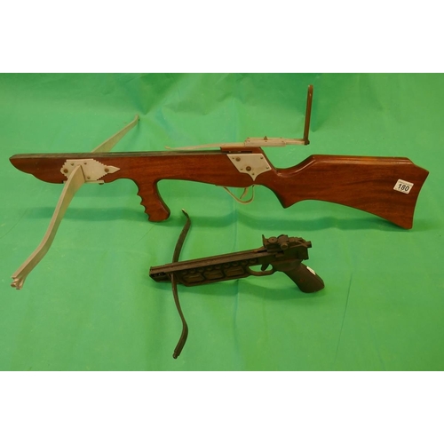 180 - Rifle crossbow & pistol crossbow