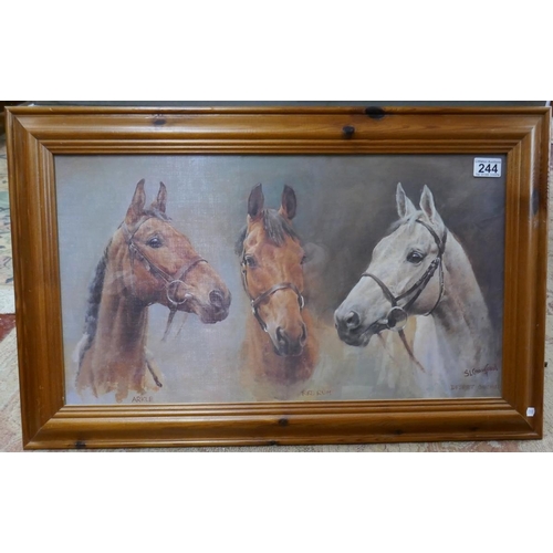 244 - Horse racing print - Three Kings