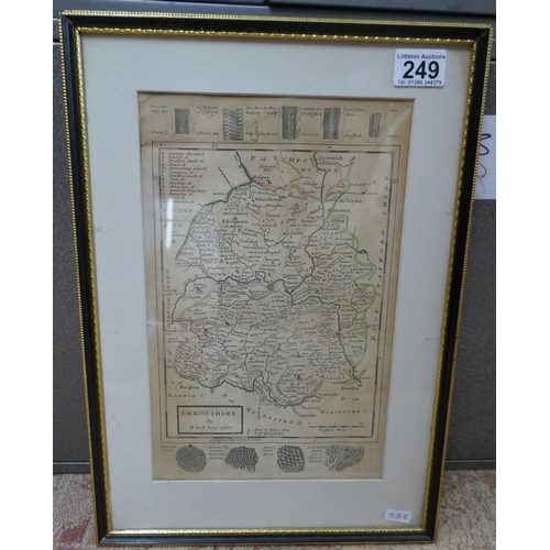 249 - Map of Shropshire by Moll