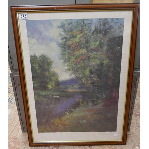 252 - Framed & signed artist proof serigraph by Louisa Li with certificate