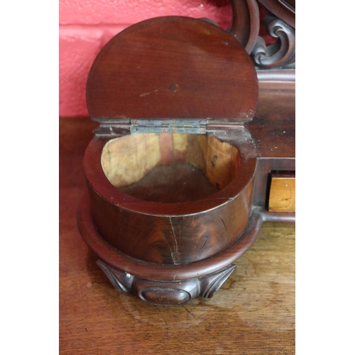 269 - Large Victorian mahogany vanity mirror