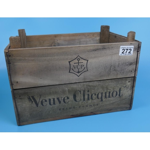 272 - Veuve Clicquot advertising crate