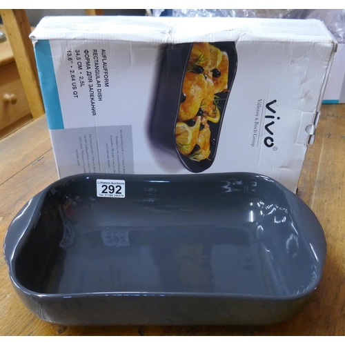 292 - Villeroy & Boch rectangle oven dish - New in box