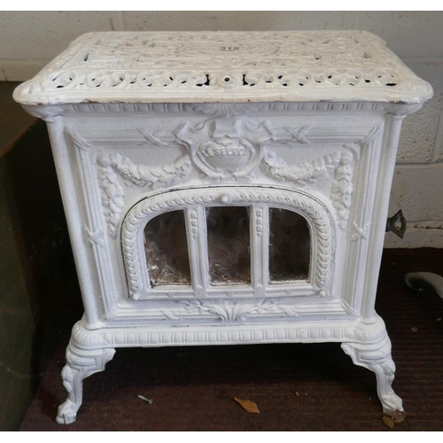 315 - Painted French cast iron stove