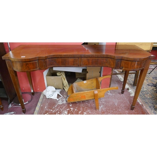 326 - Early 19th century inlaid mahogany serving table - Approx W: 170cm D: 60cm H: 88cm