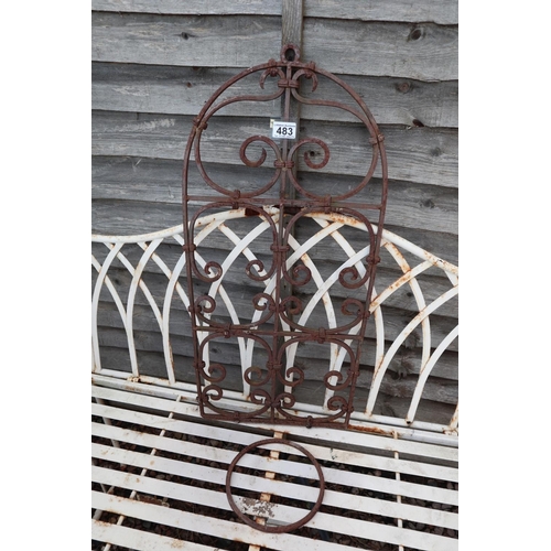 483 - Wrought iron frame