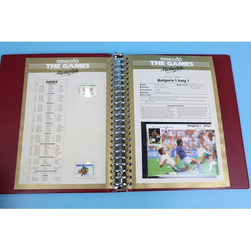 80 - Stamps - 52 matches of the 1986 World cup tournament in Mexico