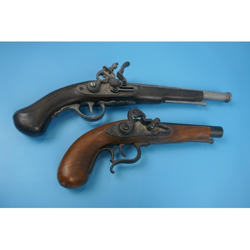 99 - 2 reproduction flint lock pistols