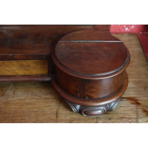 269 - Large Victorian mahogany vanity mirror