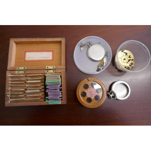 304 - Box of watch parts