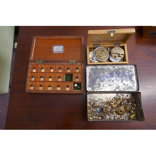 304 - Box of watch parts