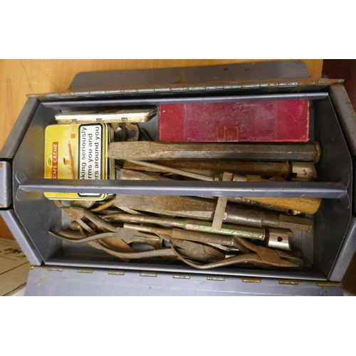 309 - Collection of tools and boxes