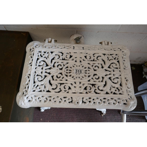 315 - Painted French cast iron stove