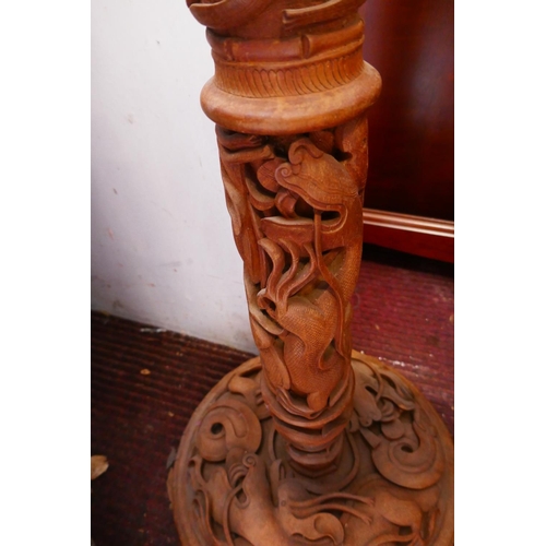 317 - Chinese carved standard lamp base