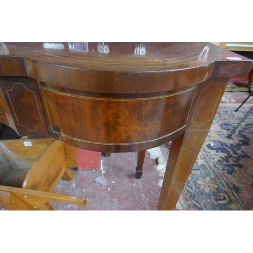 326 - Early 19th century inlaid mahogany serving table - Approx W: 170cm D: 60cm H: 88cm