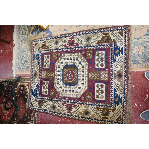 493 - Small eastern antique rug - Approx 160cm x 127cm