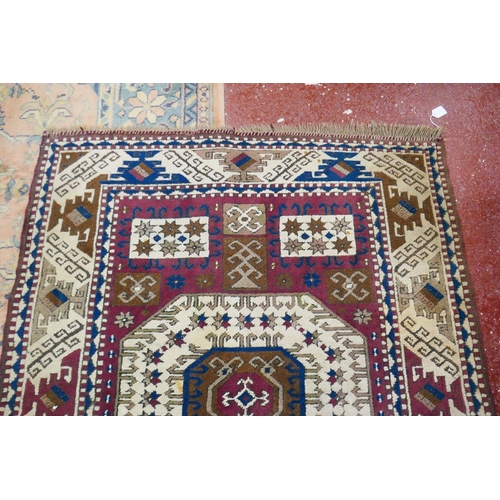 493 - Small eastern antique rug - Approx 160cm x 127cm