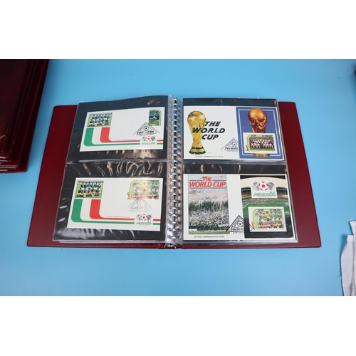 77 - Stamps - World cup Mexico 1986 - 102 FDC's in folder - World Cup Master File