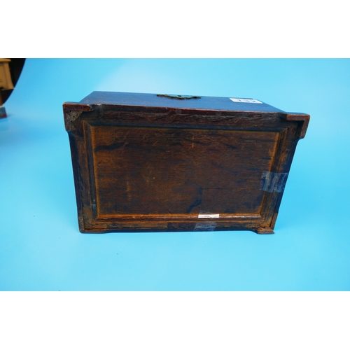 132 - Mahogany tea caddy