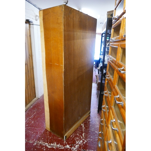 306 - Pair of mid-century haberdashery cabinets - H: 199cm