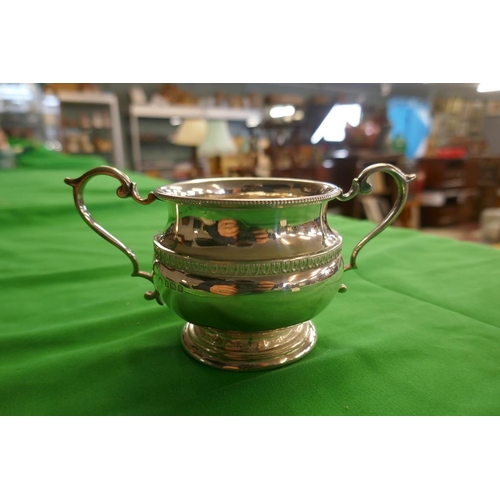 2 - 3 piece hallmarked silver tea service - Makers mark R&F Ltd - Approx gross weight 774g