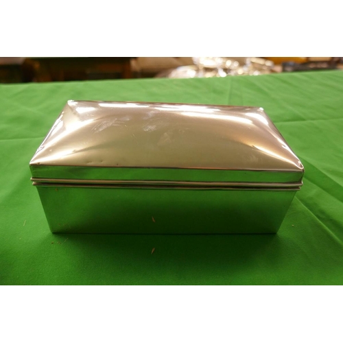 22 - 2 hallmarked silver cigarette boxes